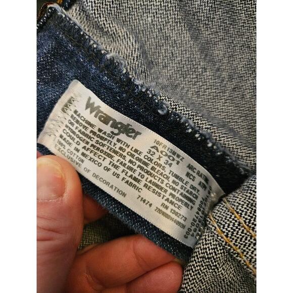 Wrangler Flame Resistant Darkwash Wotk Jeans Cat2 NWOT - Picture 8 of 9